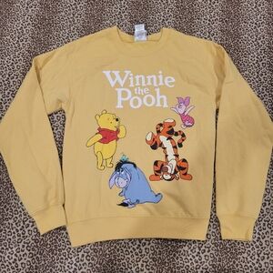 Disney Winnie the Pooh and Friends Women Graphic Fleece Pullover Top, Sizes XS